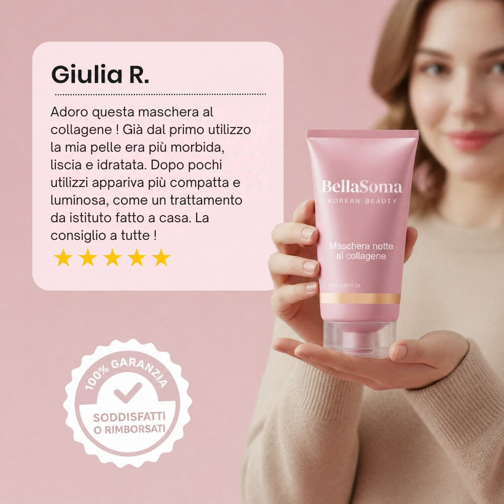 Maschera notte al collagene