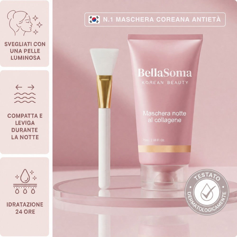 Maschera notte al collagene